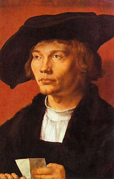 Портрет молодого человека, Альбрехт Дюрер, 1521 г