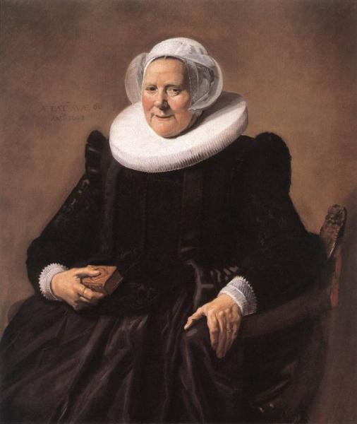 Портрет пожилой дамы, Франс Хальс - описание