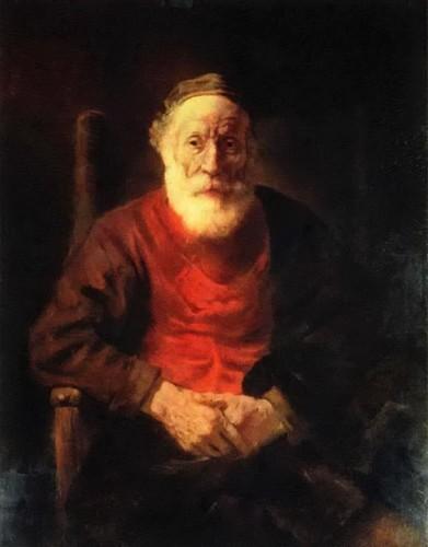 Портрет старика в красном, Рембрандт, 1654 г