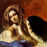 Портрет великой княгини Елены Павловны с дочерью Марией, Карл Павлович Брюллов - описание