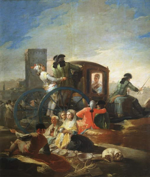 Продавец посуды, Франсиско де Гойя — описание картины
