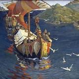 «Прокопий праведный молится за неизвестных моряков», Николай Рерих — описание картины