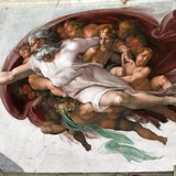 «Пророк Иезекииль», Микеланджело Буонарроти — описание картины