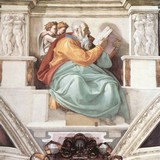 «Пророк Иоиль», Микеланджело Буонарроти — описание картины