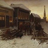 проводы усопшего, Василий Григорьевич Перов, 1865 г