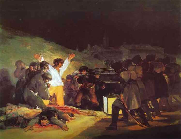 «Казнь повстанцев 3 мая 1808 года в Мадриде», Гойя — описание картины