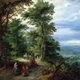 «Речной пейзаж с дровосеками», Ян Брейгель Старший — описание картины