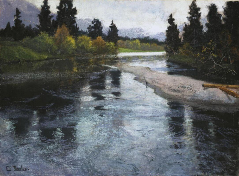 «Река», Фриц Таулов — описание картины