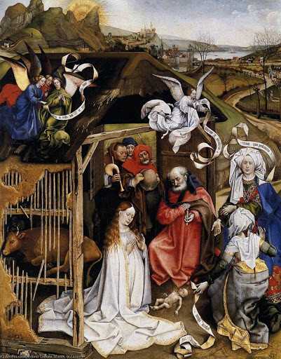 «Рождение Христа», Робер Кампен — описание картины