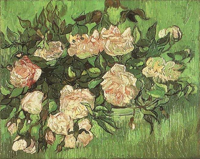 Розовые розы, Винсент Ван Гог, 1890 г