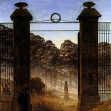 «Руины аббатства Ойбин (Сны)», Каспар Давид Фридрих — описание картины