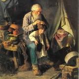 Деревенский крестный ход на Пасху, Перов, 1861 г
