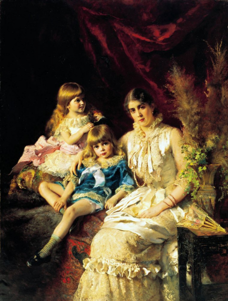 Семейный портрет, Маковский К.Е. — Описание и видео-отзыв о картине