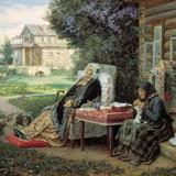 «Семейный раздел», Максимов — описание картины