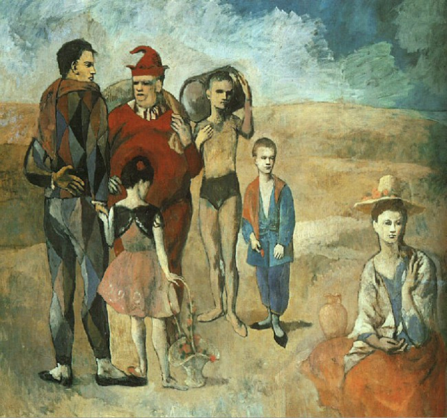 «Семейка комедиантов», Пабло Пикассо — описание картины