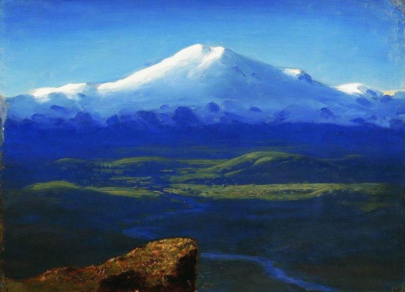 «Снежные вершины», Архип Иванович Куинджи — описание картины