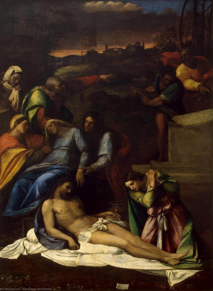 «Снятие с креста», Себастьяно дель Пьомбо — описание картины