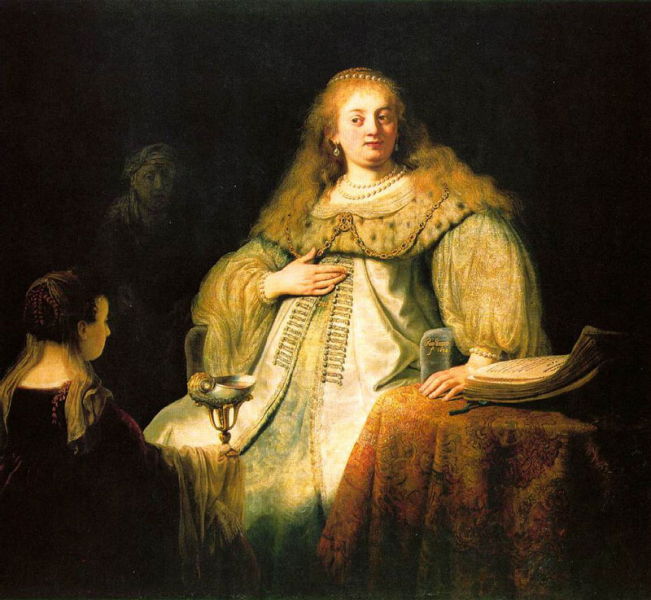 Софонисба принимает чашу с ядом, Рембрандт, 1634 г