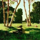 «Солнце в парке», Архип Иванович Куинджи — описание картины