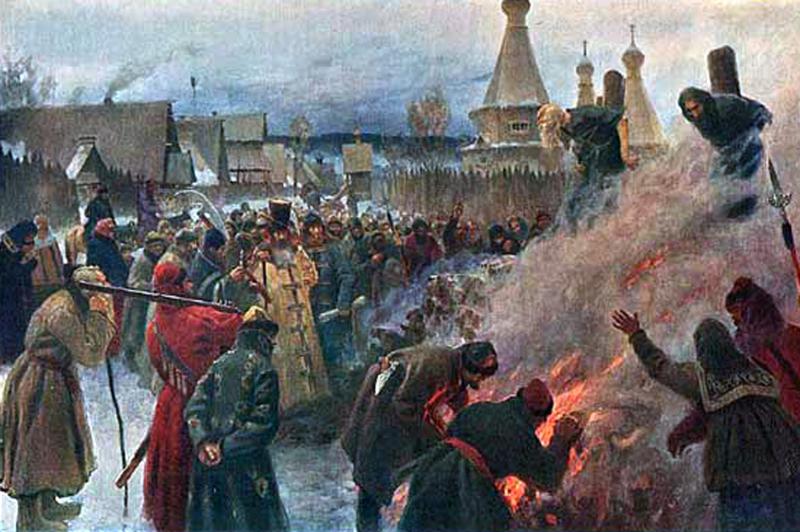 Сожжение протоиерея Аввакума, Мясоедова, 1897 г
