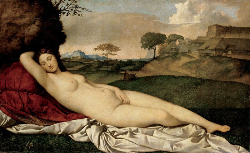 «Спящая Венера», Джорджоне — описание картины