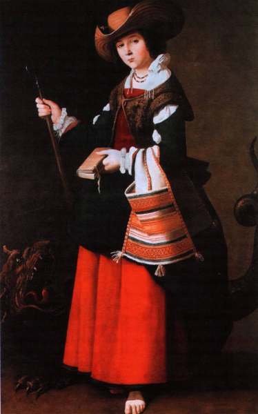 «Святая Маргарита Антиохийская», Франсиско де Сурбаран — описание картины
