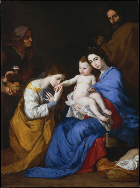«Святое семейство со святой Екатериной», Хусепе де Рибера — описание картины