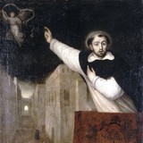 «Святой Бернар, обнимающий Христа», Франсиско Рибальта — описание картины
