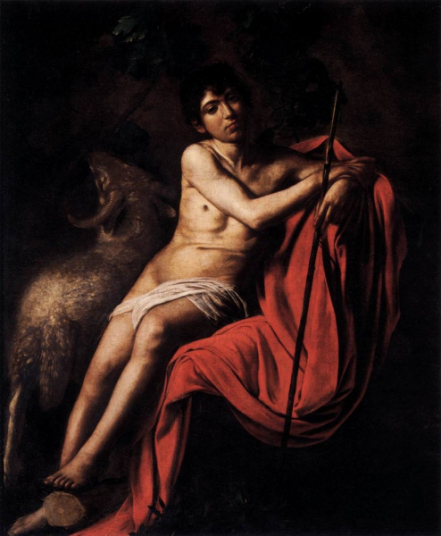 Иоанн Креститель, Микеланджело Караваджо