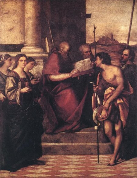 «Святой Иоанн Златоуст», Себастьяно дель Пьомбо — описание картины