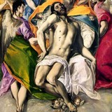 «Святой Мартин и нищий», Эль Греко — описание картины