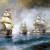 «Тонущий корабль», 1854, Айвазовский — описание картины