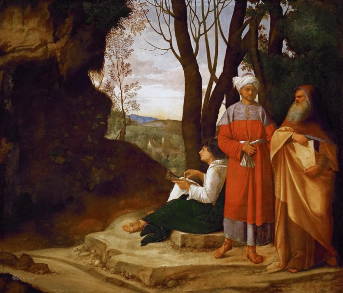 «Три философа», Джорджоне — описание картины