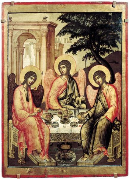 Троица в Ветхом Завете, Симон Ушаков, 1671 г