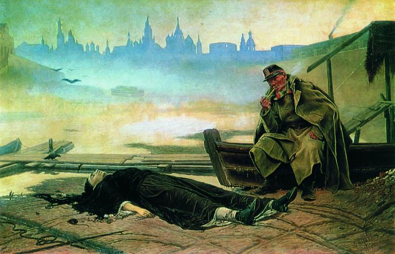 Утопленница, Василий Перов, 1867 г