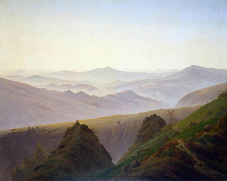 «Утро в горах», Каспар Давид Фридрих — описание картины