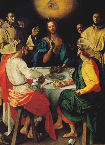Тайная вечеря в Эммаусе, Якопо Понтормо, 1525 г