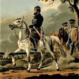«Конный казак, провожающий крестьянина», Орловский — описание картины