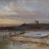 Вид на Кремль с Крымского моста в непогоду, Саврасов, 1851 г