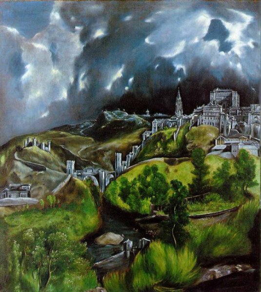 Вид Толедо, Эль Греко, около 1600 г