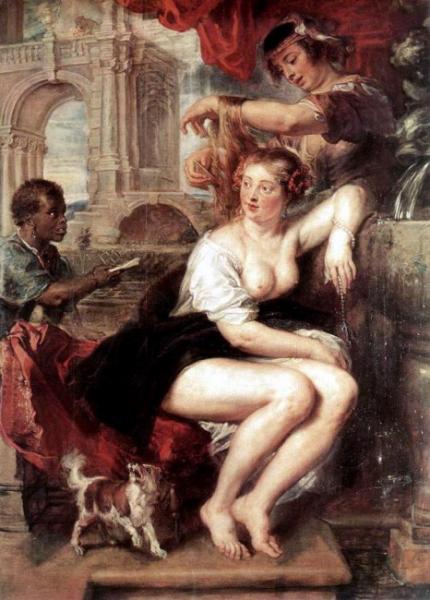 Вирсавия у фонтана, Питер Пауль Рубенс, 1635 г