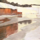 «Водяная мельница», Фриц Таулов — описание картины