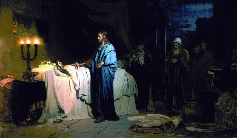 «Воскресение дочери Иаира», Илья Ефимович Репин — описание картины