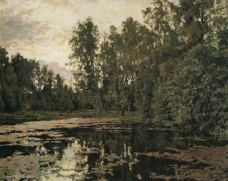 Заросший пруд. Домотканово, Серов, 1888 г