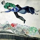 Зеленый скрипач, Марк Шагал — описание картины