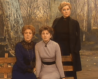 Иллюстрации к пьесе "Три сестры" А. Чехова, кадры из телеспектакля